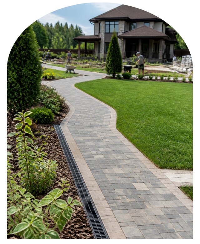 Благоустройство большого участка в Коломне от 253475 р. | Метпроект-Клм